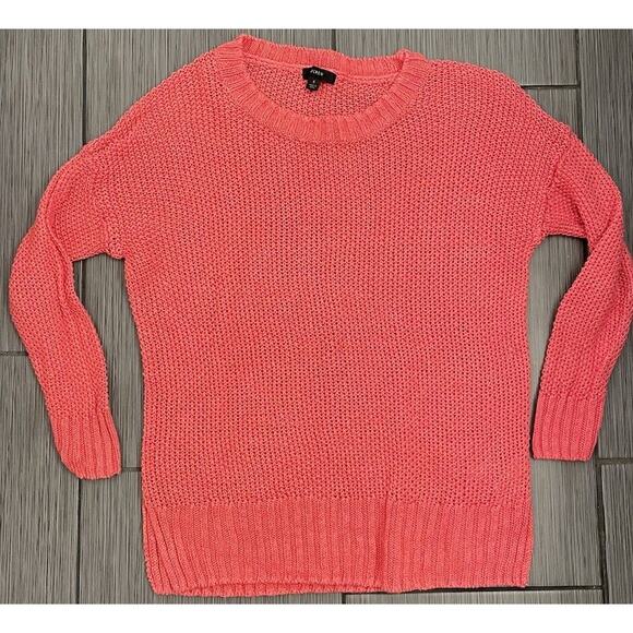J. Crew Womens Open Knit Long Sleeve Sweater Size Small Salmon Linen - Picture 1 of 5